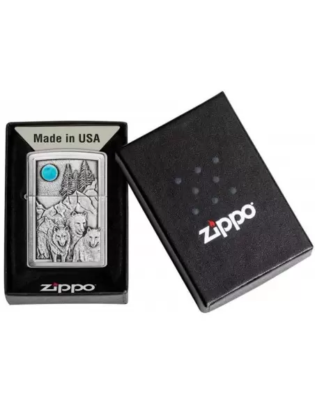 خرید فندک زیپو Zippo 49295 (Wolf Pack & Moon)