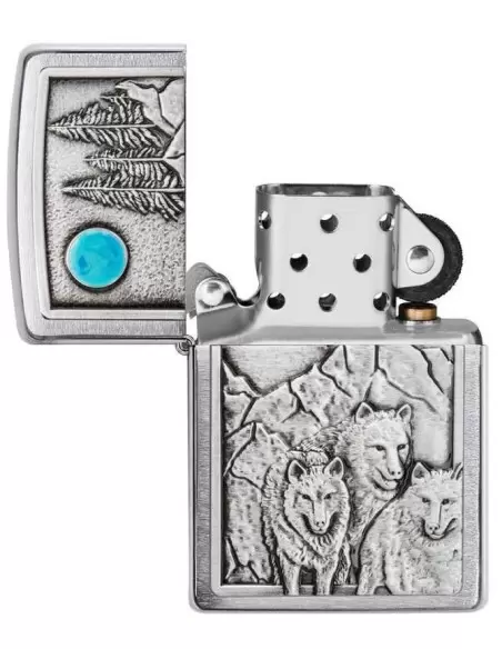 خرید فندک زیپو Zippo 49295 (Wolf Pack & Moon)
