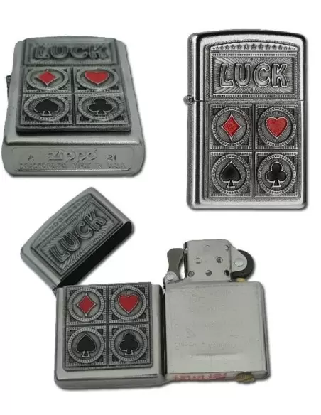 خریدفندک زیپو مدل Zippo 2004515 (Luck Cards 3D)