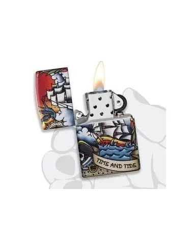 خرید فندک زیپو (Zippo 49532 (Nautical Tatto Design
