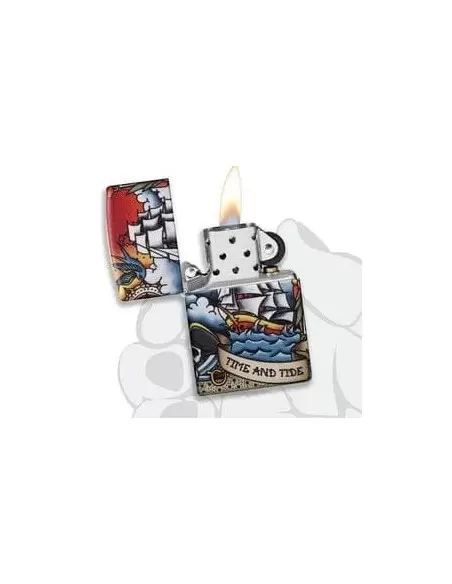 خرید فندک زیپو (Zippo 49532 (Nautical Tatto Design