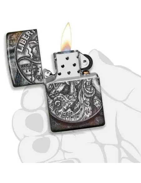 خریدفندک زیپو (Zippo 49434(Original Zippo Pirate Coin Design