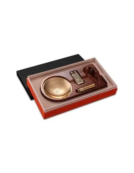 ست هدیه پایه پیپ، فندک، زیرسیگاری برگ مدل SN-ASJI-2101-68