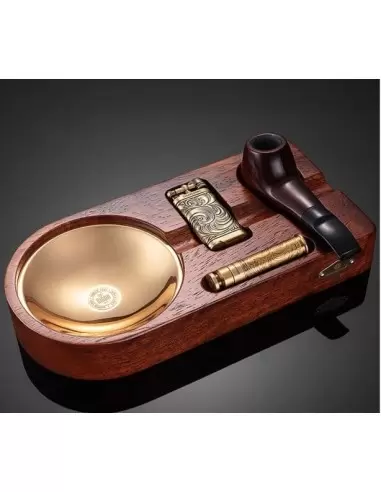 ست هدیه پایه پیپ، فندک، زیرسیگاری برگ مدل...