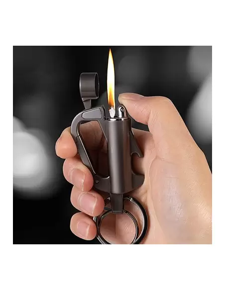 فندک بنزینی طرح دسته کلید طوسی SN-LIHN-2101-72