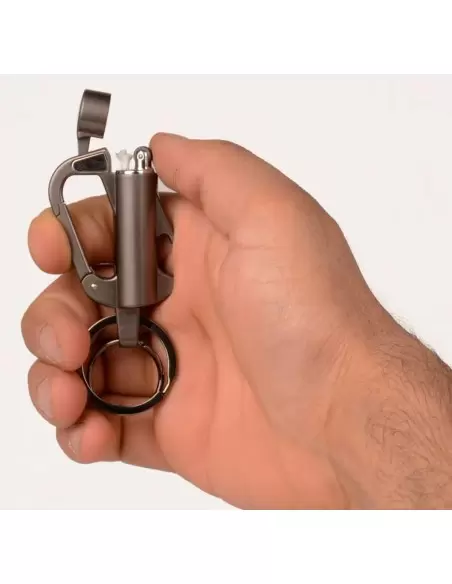 فندک بنزینی طرح دسته کلید طوسی SN-LIHN-2101-72