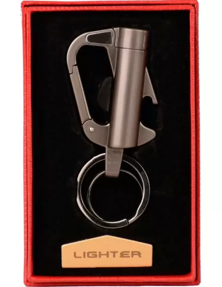 فندک بنزینی طرح دسته کلید طوسی SN-LIHN-2101-72