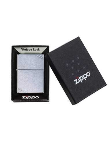 فندک زیپو وینتیچ برس خورده Zippo 267 (VINTAGE STREET CHROME)