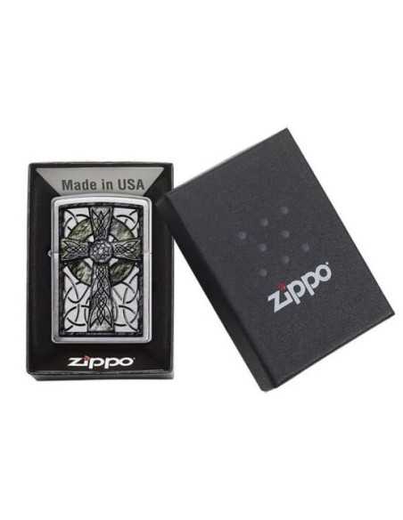 فندک زیپو طراحی صلیب Zippo 29622 (Celtic Cross Design)