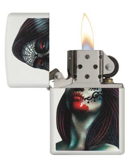 فندک زیپو Zippo 29400 (Day Of The Dead Lady Tattoo) فندک زیپو Zippo 29400 (Day Of The Dead Lady Tattoo)