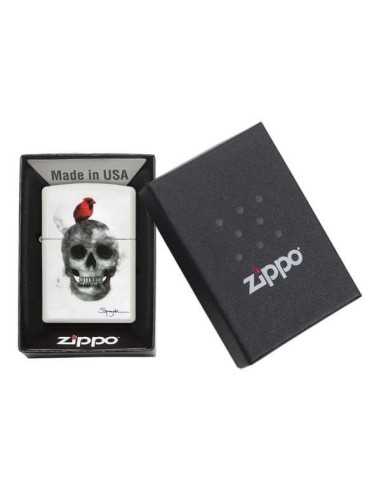 فندک زیپو جمجمه و پرنده Zippo 29644 (SPAZUK)