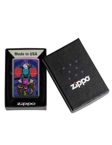 فندک زیپو Zippo 49600 (EAGLE SNAKE SWORD DES)