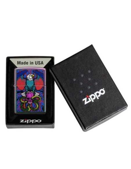 فندک زیپو Zippo 49600 (EAGLE SNAKE SWORD DES)