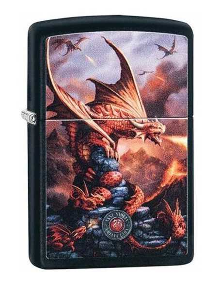 خرید فندک زیپو طرح اژدها Zippo 49097 (ANNE STOKES COLLECTION)