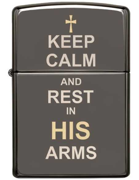 فندک زیپو Zippo 29610 ( KEEP CLAM DESIGN)