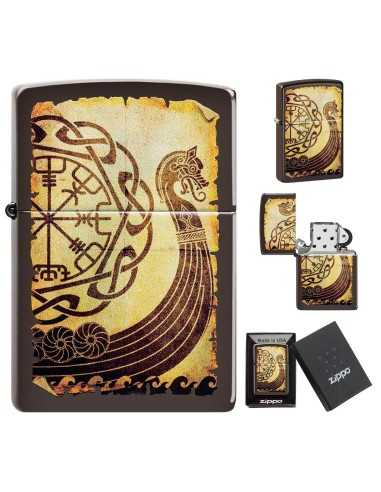 فندک زیپو کشتی جنگی وایکینگ Zippo 49182 (VIKING WARSHIP)