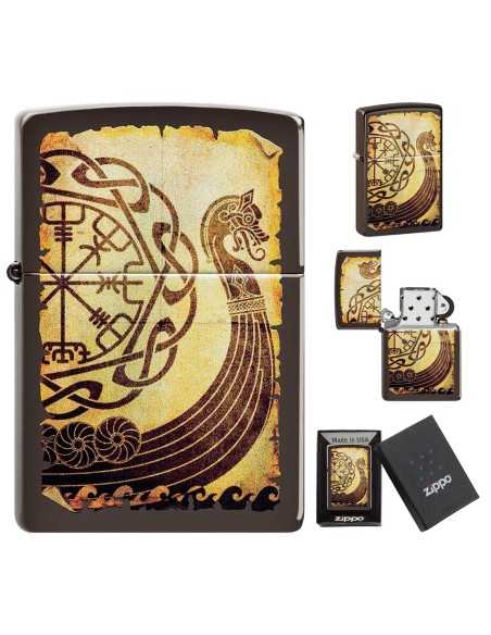 فندک زیپو کشتی جنگی وایکینگ Zippo 49182 (VIKING WARSHIP)