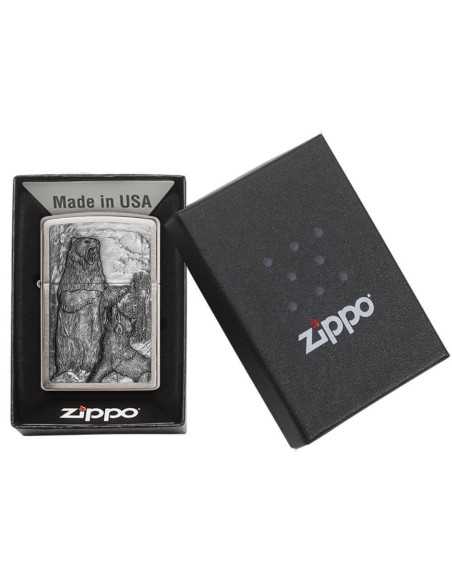 فندک زیپو خرس و گرگ Zippo 29636 (BEAR VS WOLF)