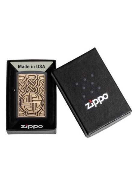 فندک زیپو نشان اسکاندیناوی Zippo 49538 ( NORSE ANTIQUE BRASS EMB)