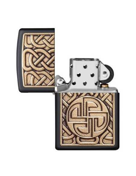 فندک زیپو نشان اسکاندیناوی Zippo 49538 ( NORSE ANTIQUE BRASS EMB)