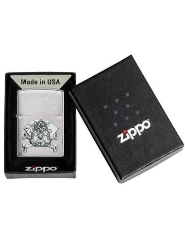 فندک زیپو طرح جمجمه Zippo 49293 (CARD SKULL EMBLEM)