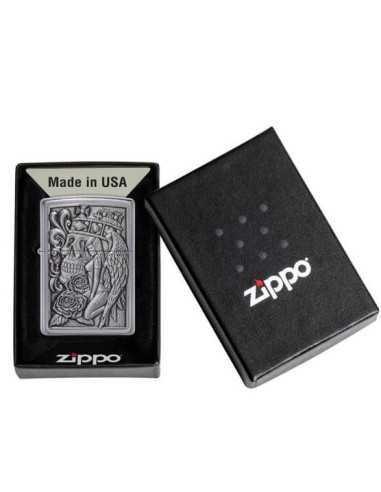 فندک زیپو جمجمه و فرشته Zippo 49442 (SKULL AND ANGEL)