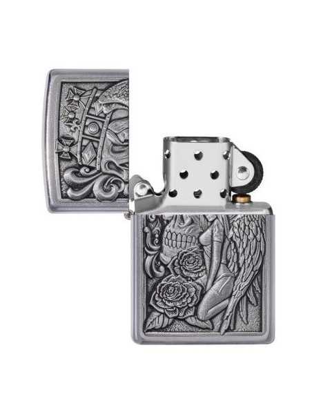 فندک زیپو جمجمه و فرشته Zippo 49442 (SKULL AND ANGEL)