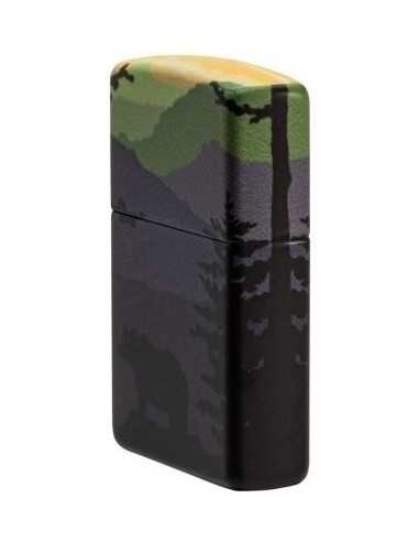 فندک زیپو طرح خرس و جنگل Zippo 49482 (BEAR LANDSCAPE)