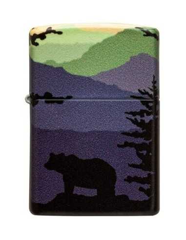فندک زیپو طرح خرس و جنگل Zippo 49482 (BEAR LANDSCAPE)