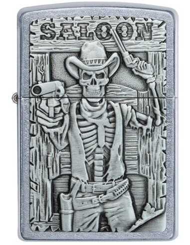 فندک زیپو طرح اسکلت Zippo 49298 (SALOON SKULL EMBLEM)