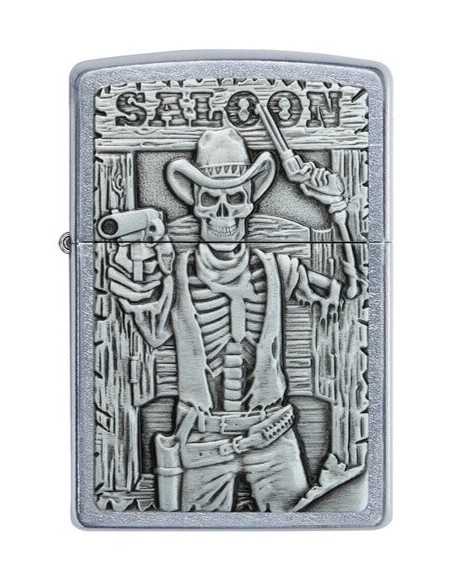 فندک زیپو طرح اسکلت Zippo 49298 (SALOON SKULL EMBLEM) فندک زیپو طرح اسکلت Zippo 49298 (SALOON SKULL EMBLEM)