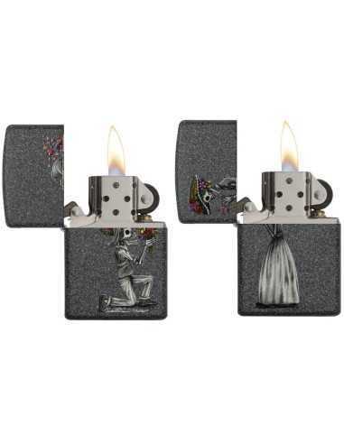فندک زیپو ست جفتی Zippo 28987 (DAY OF DEAD SKULLS SET)