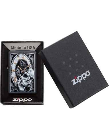 خرید فندک زیپو Zippo 29854 (Skull Clock Design)