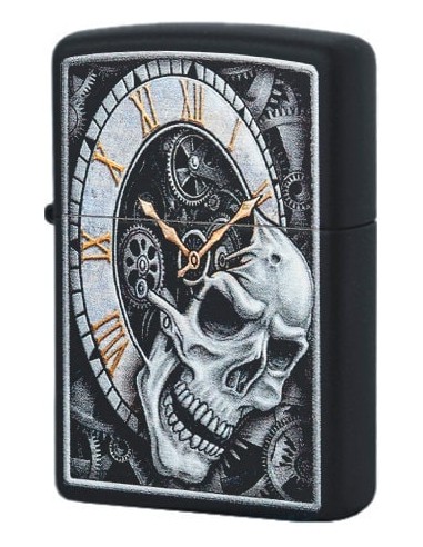 خرید فندک زیپو Zippo 29854 (Skull Clock Design)
