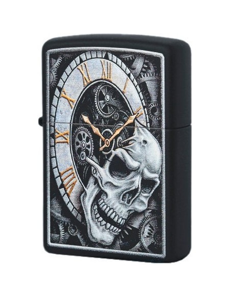 خرید فندک زیپو Zippo 29854 (Skull Clock Design)