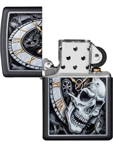 خرید فندک زیپو Zippo 29854 (Skull Clock Design)