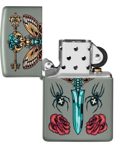 خرید فندک زیپو Zippo 49860 (Gothic Dagger Design)