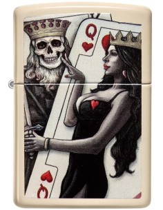 خرید فندک زیپو Zippo 49942 (Skull King Queen Beaut)