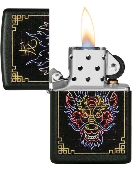 خرید فندک زیپو Zippo 49396 (Neon Dragon Design)