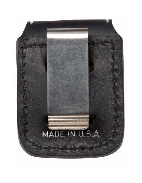 کیف چرمی مشکی زیپو Zippo