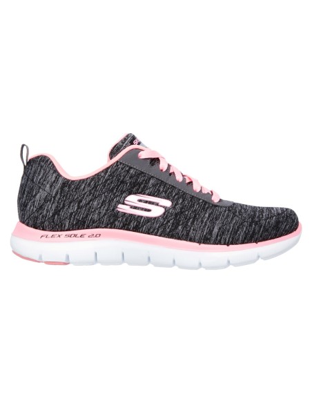 خرید کفش اسکچرز / کفش اسکیچرز زنانه Skechers Flex Appeal 2.0 اصل طوسی